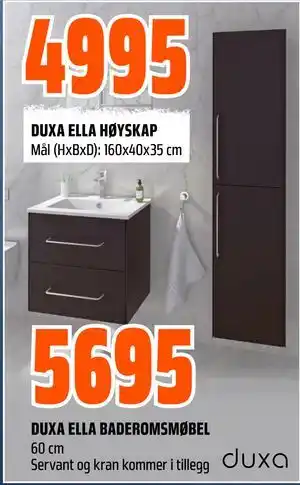 Obs Bygg DUXA ELLA BADEROMSMØBEL tilbud