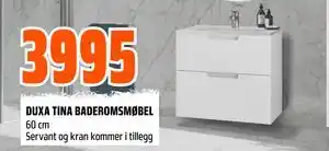Obs Bygg DUXA TINA BADEROMSMØBEL tilbud