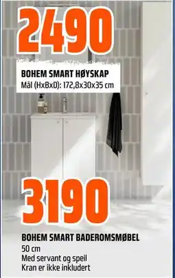 Obs Bygg BOHEM SMART BADEROMSMØBEL tilbud