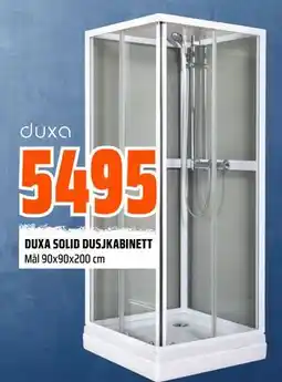 Obs Bygg DUXA SOLID DUSJKABINETT tilbud