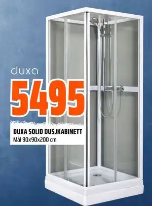 Obs Bygg DUXA SOLID DUSJKABINETT tilbud