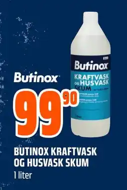 Obs Bygg BUTINOX KRAFTVASK OG HUSVASK SKUM tilbud
