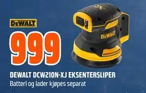 Obs Bygg DEWALT DCW210N-XJ EKSENTERSLIPER tilbud
