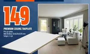 Obs Bygg PREMIUM CEILING TAKPLATE tilbud