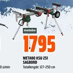Obs Bygg METABO KSU 251 SAGBORD tilbud