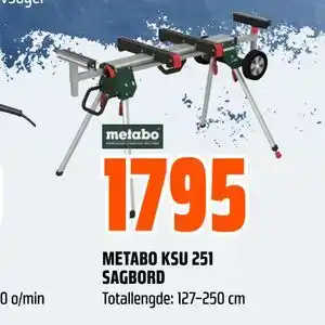 Obs Bygg METABO KSU 251 SAGBORD tilbud