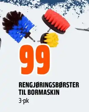 Obs Bygg RENGJØRINGSBØRSTER TIL BORMASKIN tilbud