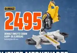 Obs Bygg DEWALT DWS773 1300W KAPP- OG GJÆRSAG tilbud