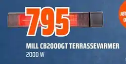 Obs Bygg MILL CB2000GT TERRASSEVARMER tilbud