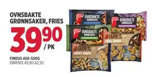 Jacobs OVNSBAKTE GRØNNSAKER, FRIES tilbud