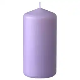 IKEA Dagligen Kubbelys uten duft, lilla, 14 cm tilbud