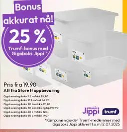 Gigaboks Oppbevaringsboks tilbud