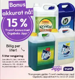 Gigaboks 5 5 liter rengjøring tilbud