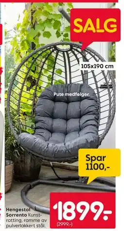 Rusta Hengestol Sorrento tilbud