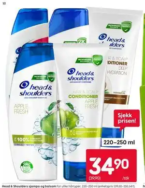 Rusta Head & Shoulders sjampo og balsam tilbud