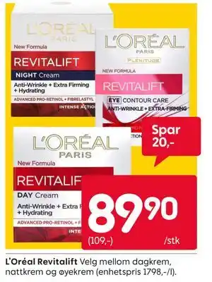Rusta L’Oréal Revitalift tilbud