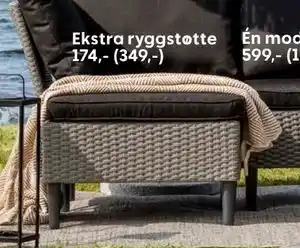 Rusta Ekstra ryggstøtte tilbud