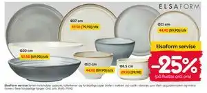 Rusta Elsaform servise tilbud
