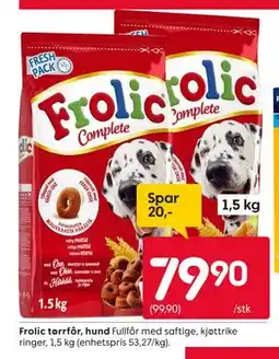 Rusta Frolic tørrfôr, hund tilbud