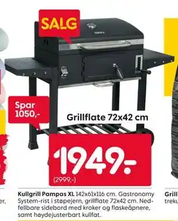 Rusta Kullgrill Pampas XL tilbud