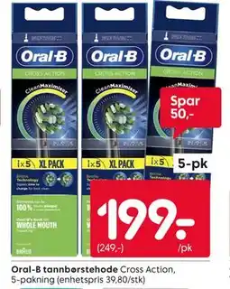 Rusta Oral-B tannbørstehode tilbud