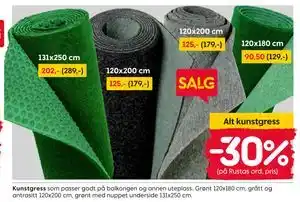Rusta Kunstgress tilbud
