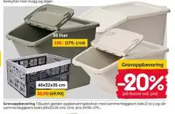 Rusta Grovoppbevaring tilbud