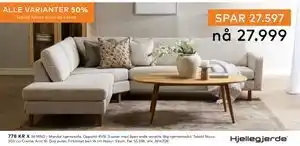 Skeidar Mandal hjørnesofa tilbud
