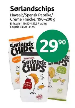 Joker Sørlandschips tilbud