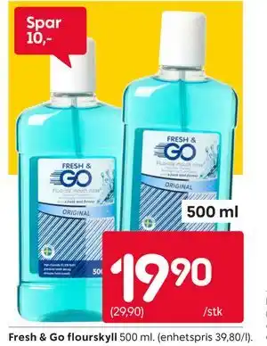 Rusta Fresh & Go flourskyll tilbud