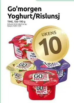 Joker Go'morgen Yoghurt/Rislunsj tilbud