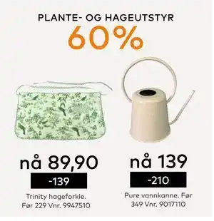 Skeidar PLANTE- OG HAGEUTSTYR tilbud