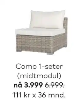 Skeidar Como 1-seter tilbud