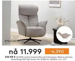 Skeidar Sublim lenestol tilbud