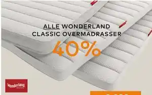Skeidar ALLE WONDERLAND CLASSIC OVERMADRASSER tilbud