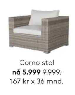Skeidar Como stol tilbud