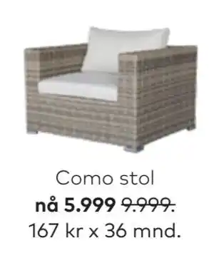 Skeidar Como stol tilbud