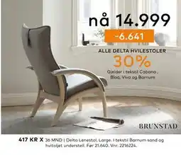 Skeidar ALLE DELTA HVILESTOLER tilbud