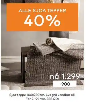 Skeidar ALLE SJOA TEPPER tilbud