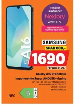 POWER Galaxy A16 LTE 128 GB tilbud