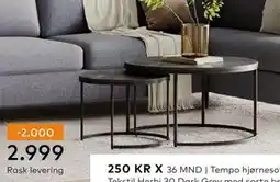 Skeidar Porto lite sofabordsett tilbud