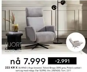 Skeidar Argo lenestol tilbud