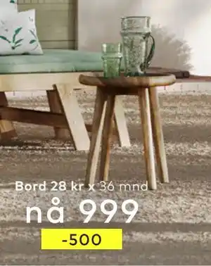 Skeidar Lorient bord tilbud