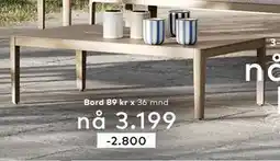 Skeidar Bord tilbud