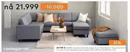 Skeidar Square U-sofa tilbud