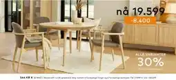 Skeidar Woodcraft rundt spisebord tilbud