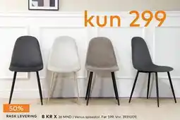 Skeidar Venus spisestol tilbud