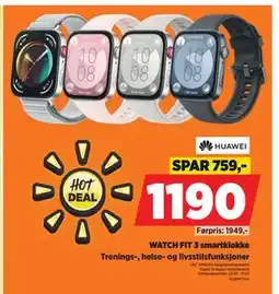 POWER WATCH FIT 3 smartklokke tilbud