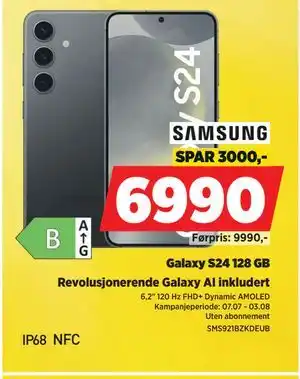 POWER Galaxy S24 128 GB tilbud