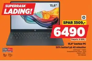 POWER 15,6 bærbar PC tilbud